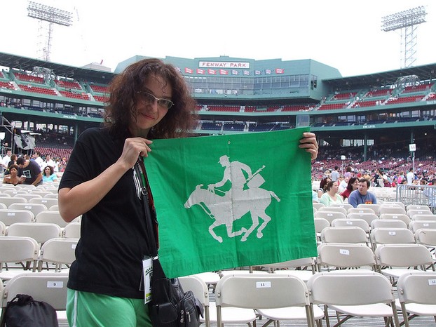 The author at Fenway Park, July 2007, for a concert at Fenway Park