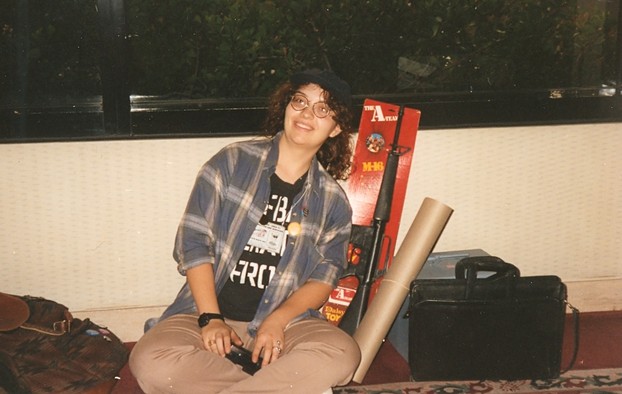 The author in her Murdock gear at a convention.