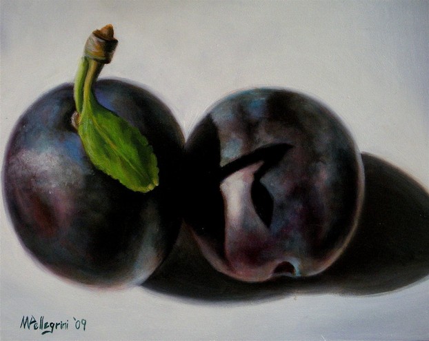 Still Life with Two Plums