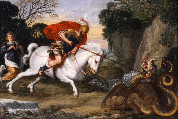 "Saint George defeating the Dragon" by Johann König