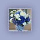 match blue flowers with any color