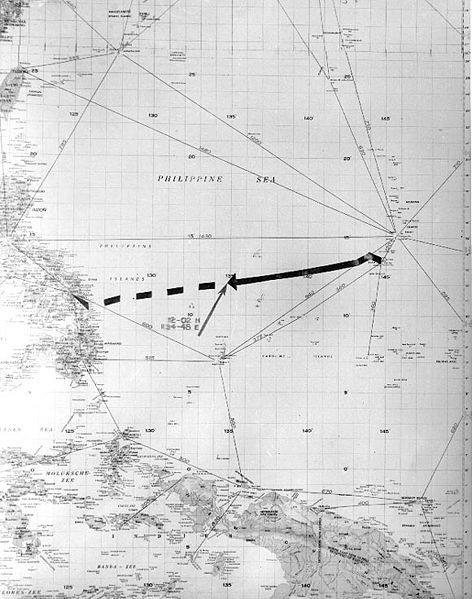 Chart of Final Voyage of USS Indianapolis