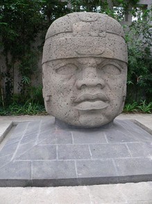 Olmec Head in the anthropological museum of Xalapa.