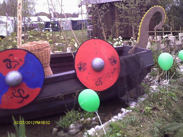 A Viking Ship Garden