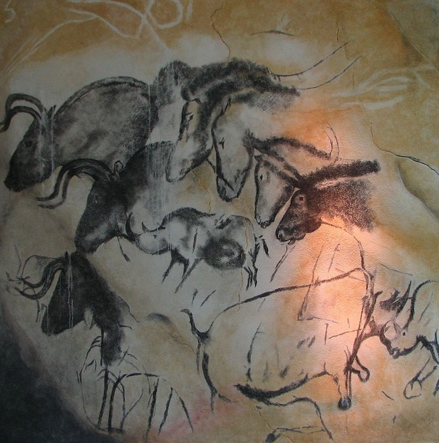 Four Horses in Chauvet Cave