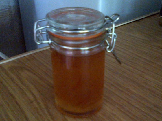 Home made marmelade in useful jar as a wedding favour