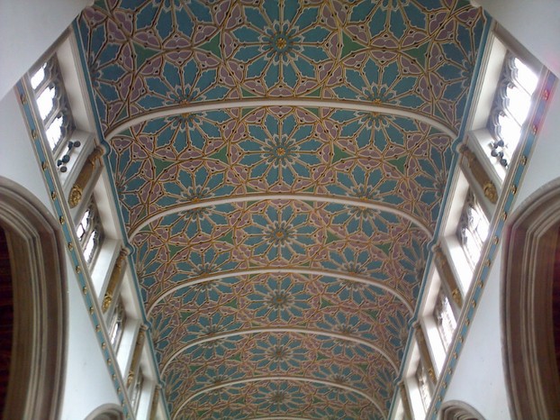 The nave ceiling is beautiful.