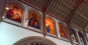 Icons of Our Lady, St Cedd and others