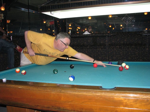 Etiquette is important when playing pool