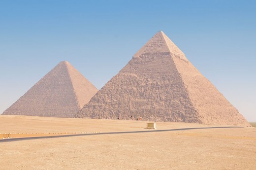 Pyramids of Cheops (left) and Chephren (right) by Ed Yourdon
