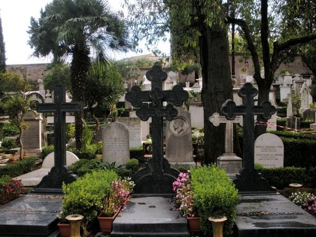 The Protestant Cemetery in Rome is worth a visit for some quiet, reflective time.