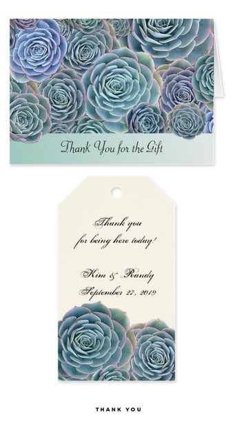 Thank you cards and tags