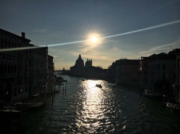 Morning over the Accademia Bridge in Venice
