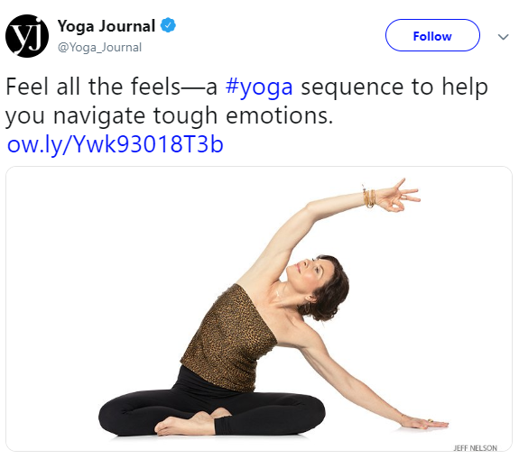Sianna Sherman's A Creative Sequence to Help You Navigate Tough Emotions (Yoga Journal, March 17, 2016); photo, Jeff Nelson