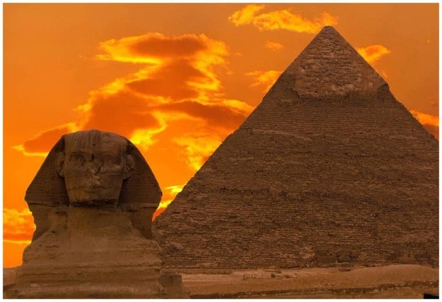 The Sphinx And Great Pyramid, Egypt