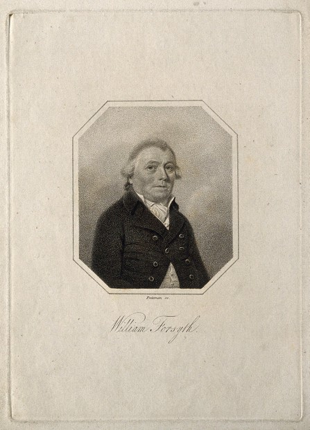 undated stipple engraving of William Forsyth by Samuel Freeman (1773-Feb. 27, 1857)