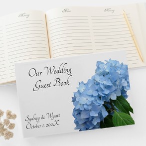 Blue Heaven Wedding Guest Book
