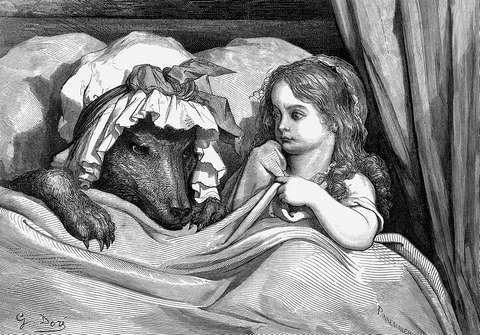 Little Red Riding-Hood by Gustave Dore (1832-1883)