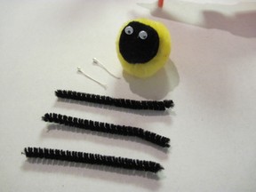 Add eyes to Pom pom bee