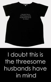 funny maternity shirt threesome