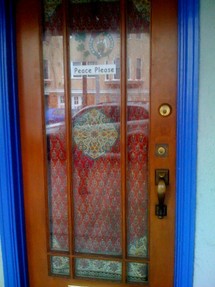Peace door - Copyright L Kathryn Grace, All rights reserved