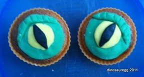 Dinosaur Eye Cupcakes