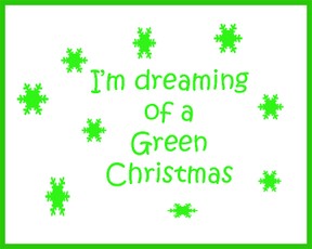 green christmas logo