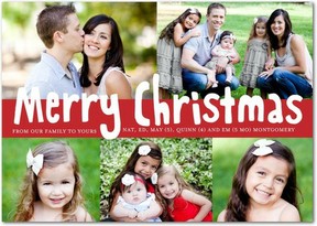 Cute Photo Christmas Cards Merry Modest