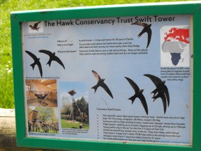 Hawk Conservancy Information Sign 