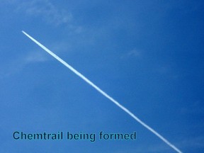 A chemtrail being formed