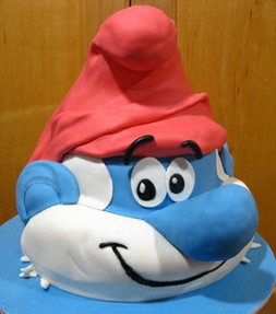 Smurf Birthday Cake on Smurfs Birthday Cake   Cupcakes Ideas