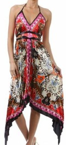 Red Rose Scarf Dress Red Rose Scarf Dress