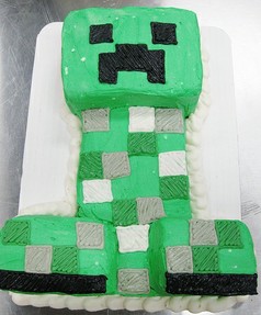 minecraft creeper cake