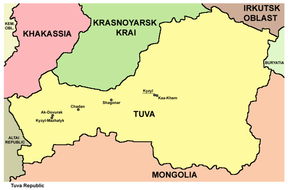 Map of Tuva