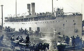 SS Eastland at dock