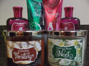 Bath and Body Works holiday items