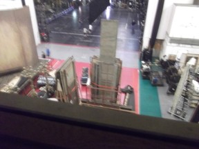 Looking down on the stage ROH
