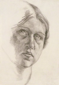 Self-portrait sketch by Dora Carrington