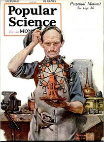 Norman Rockwell Perpetual Motion magazine cover.