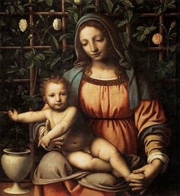 Bernardino Luini: Madonna in the rose garden