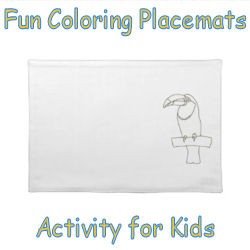 Fun Coloring Placemats Activity for Kids image