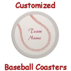 Customized Baseball Coasters image