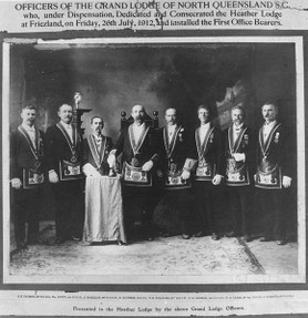 a group of Freemasons in Australia