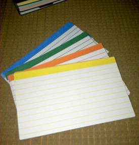 Color coded cards