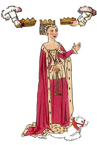 Image: Anne Neville on the Rous Roll