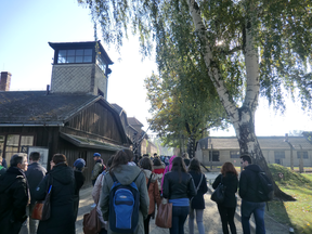 Image: Entering Auschwitz I
