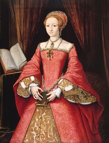 The young and beautiful Lady Elizabeth Tudor
