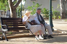 Image: Elderly couple