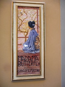 Tiles depicting Madame Butterfly