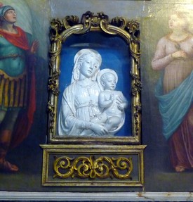 Exquisie Andrea Della Robbia work in Church of S. Michele, Lucca